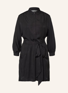Allsaints Saténové Šaty Noora S Hedvábím černá
