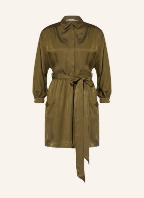 Allsaints Satinkleid Noora Mit Seide gruen