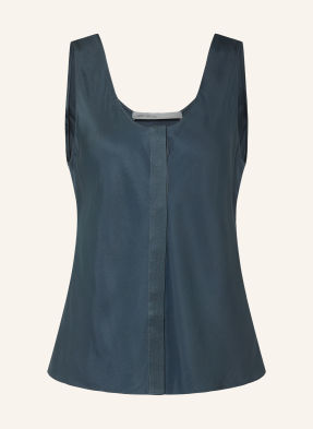 Allsaints Halenka Milla S Hedvábím modrá