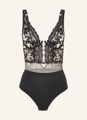 Simone Pérèle Body S Kosticemi Fantasme černá