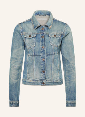 Allsaints Džínová Bunda Fitted Trucker 2999 vintage indigo