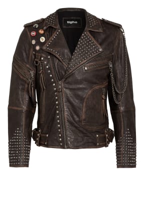 tigha Lederjacke SPIKE mit Nietenbesatz