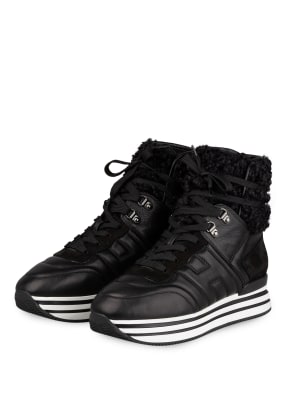HOGAN Hightop-Sneaker H483 mit Kunstfellbesatz