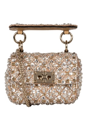 VALENTINO GARAVANI Handtasche ROCKSTUD SPIKE MICRO mit Swarovski Kristallen