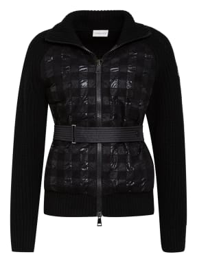 MONCLER Strickjacke im Materialmix