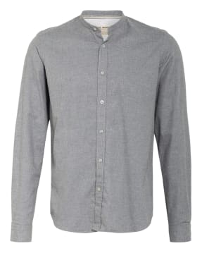 FIL NOIR Flanellhemd ANCONA Shaped Fit mit Stehkragen