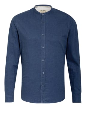 FIL NOIR Flanellhemd ANCONA Shaped Fit mit Stehkragen