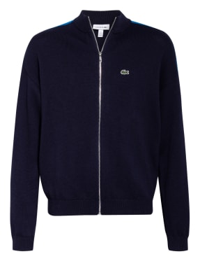 LACOSTE Strickjacke mit Galonstreifen
