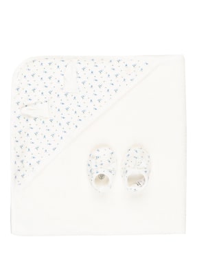 PETIT BATEAU Set: Badetuch mit Kapuze und Schuhe
