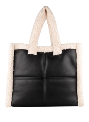 STAND STUDIO Shopper LOLA mit Teddyfellbesatz