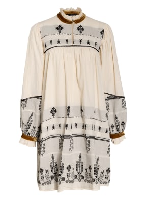 Devotion Kleid mit Samtbesatz