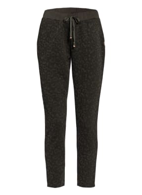 LIU JO Hose im Jogging-Stil mit Galonstreifen und Glitzergarn