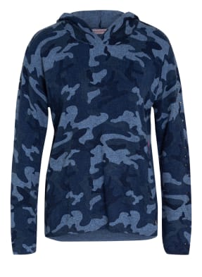 FRIEDA&FREDDIES Strick-Hoodie mit Schmucksteinbesatz