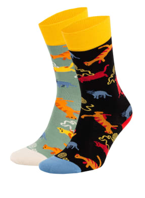 DillySocks 2er-Pack Strümpfe LAZY KITTY – CRAZY CAT 