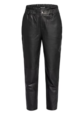 Berenice Paperbag-Hose aus Leder