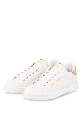 DOLCE&GABBANA Sneaker PORTOFINO mit Zierperlenbesatz