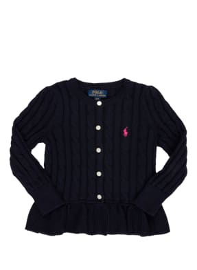 POLO RALPH LAUREN Strickjacke mit Volantbesatz