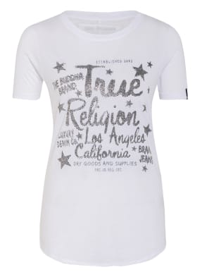 TRUE RELIGION T-Shirt mit Schmucksteinbesatz