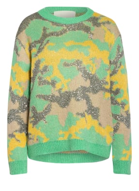 PATRIZIA PEPE Pullover mit Pailettenbesatz