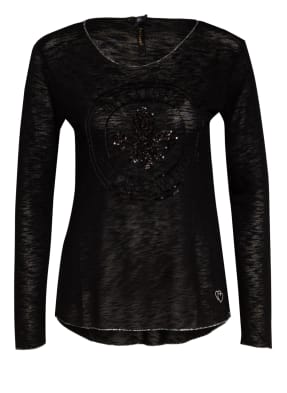 KEY LARGO Longsleeve REALITY mit Paillettenbesatz