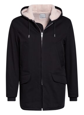 sandro Parka mit Kunstfellbesatz