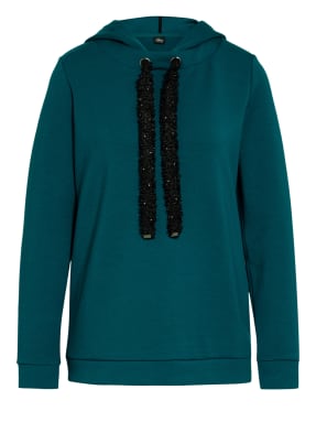 s.Oliver BLACK LABEL Hoodie mit Schmucksteinbesatz