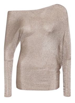 REISS One-Shoulder-Shirt ISLA mit Glitzergarn