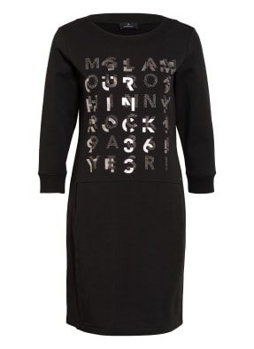 monari Jerseykleid mit Schmucksteinbesatz