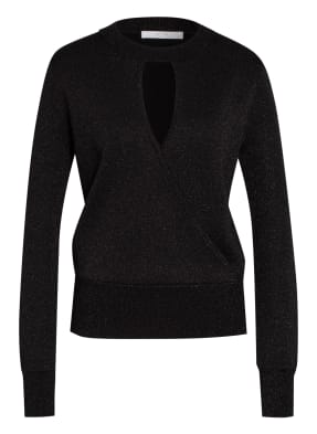 BOSS Pullover FLORICIA in Wickeloptik