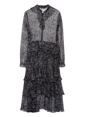 maje Seidenkleid RUFFO mit Volantbesatz