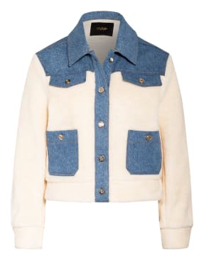 maje Teddyfell-Jacke BAMIA im Materialmix