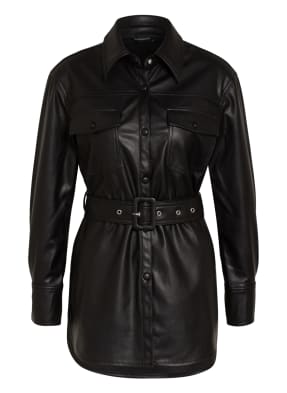 ONE MORE STORY Overshirt in Lederoptik