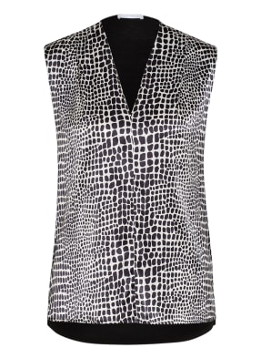 BOSS Blusentop EMILYNE im Materialmix mit Seide