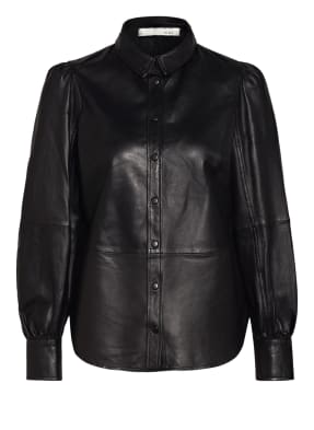 oui Hemdbluse aus Leder
