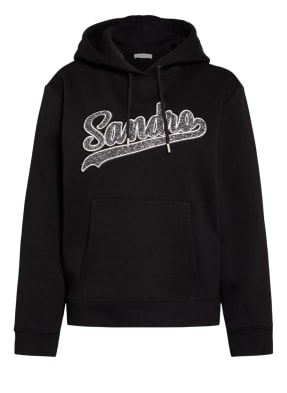sandro Hoodie mit Glitzergarn