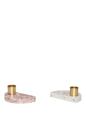 HÜBSCH 2er-Set Kerzenhalter