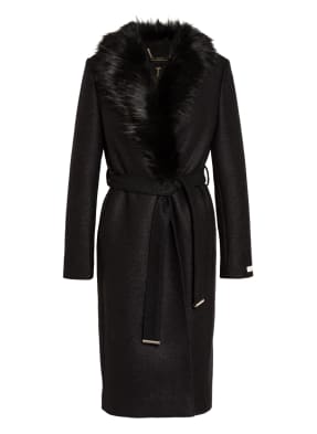 TED BAKER Mantel CORINNA mit abnehmbaren Kunstpelzbesatz