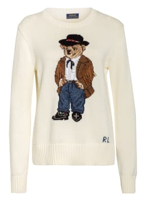 POLO RALPH LAUREN Pullover mit Fransenbesatz