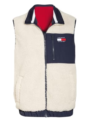 TOMMY JEANS Weste zum Wenden mit Kunstfell