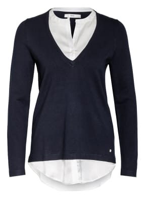 BRAX Pullover LARA mit Bluseneinsatz