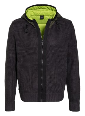 BOSS Strickjacke ALACHITE im Materialmix