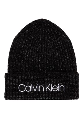 Calvin Klein Mütze mit Glitzergarnen