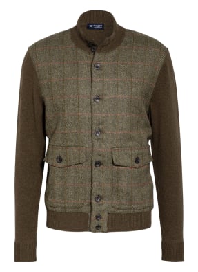 HACKETT LONDON Strickjacke im Materialmix