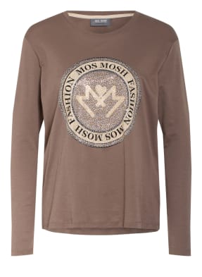 MOS MOSH Longsleeve LEAH mit Schmucksteinbesatz