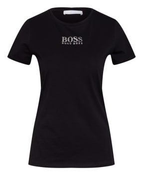 BOSS T-Shirt ELOGA mit Schmucksteinbesatz