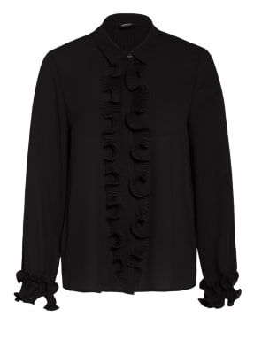 s.Oliver BLACK LABEL Hemdbluse mit Rüschenbesatz