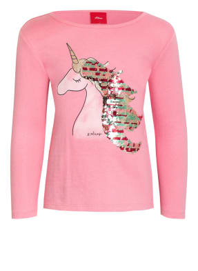 s.Oliver Longsleeve mit Wendepailletten