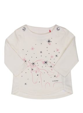 s.Oliver Longsleeve mit Schmucksteinbesatz