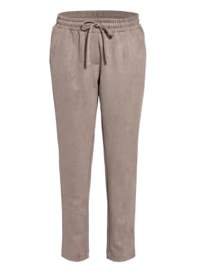 darling harbour Hose im Jogging-Stil in Veloursleder-Optik