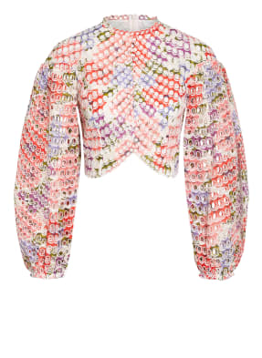 ZIMMERMANN Cropped-Shirt POPPY mit Lochspitze